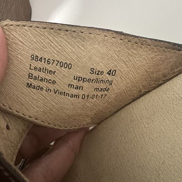 Dansko Sophie Brown Leather Slide Sandals Size 9 US / 40 EU Excellent - Picture 9 of 10